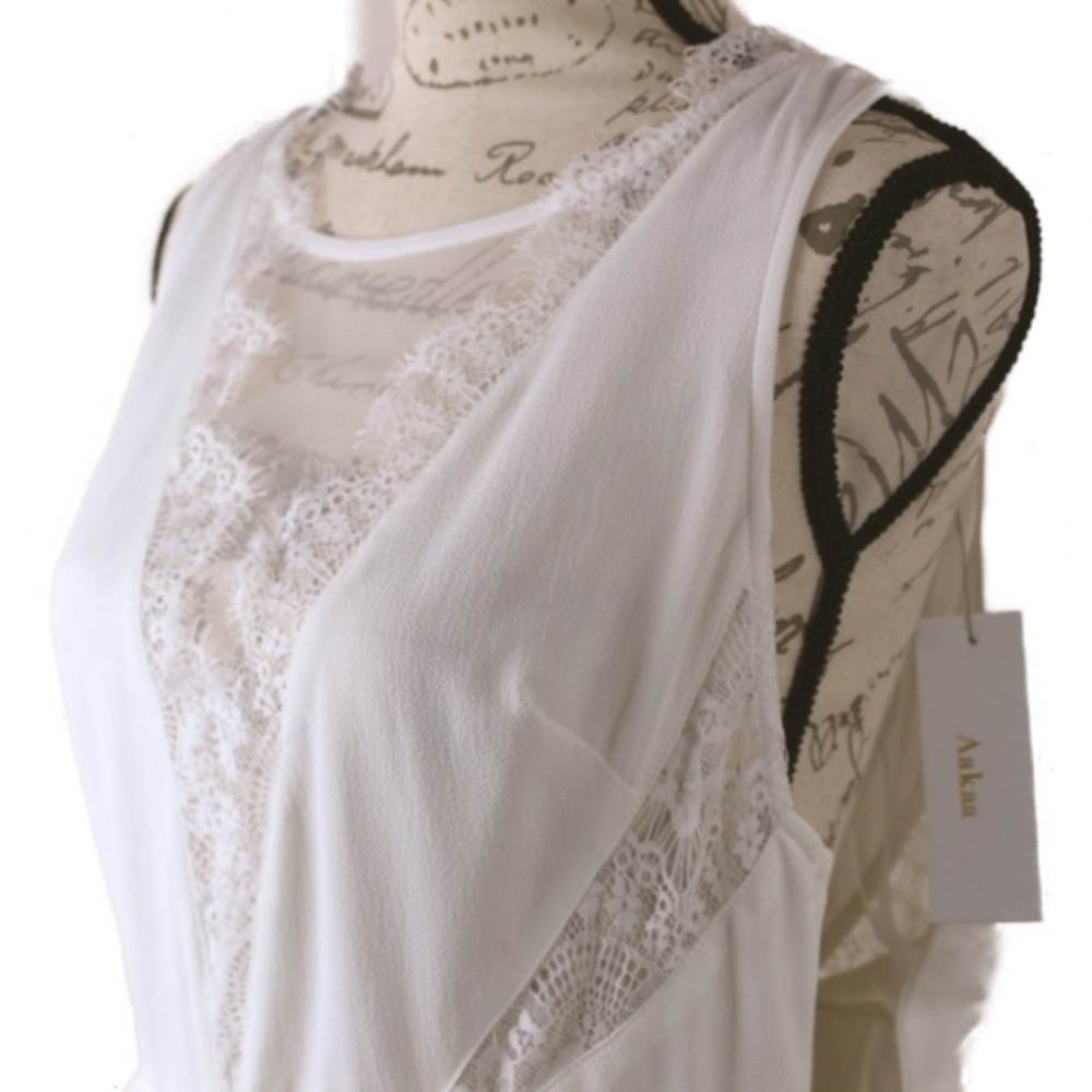 Wedding White Short Dress Tulle Skirt Size M